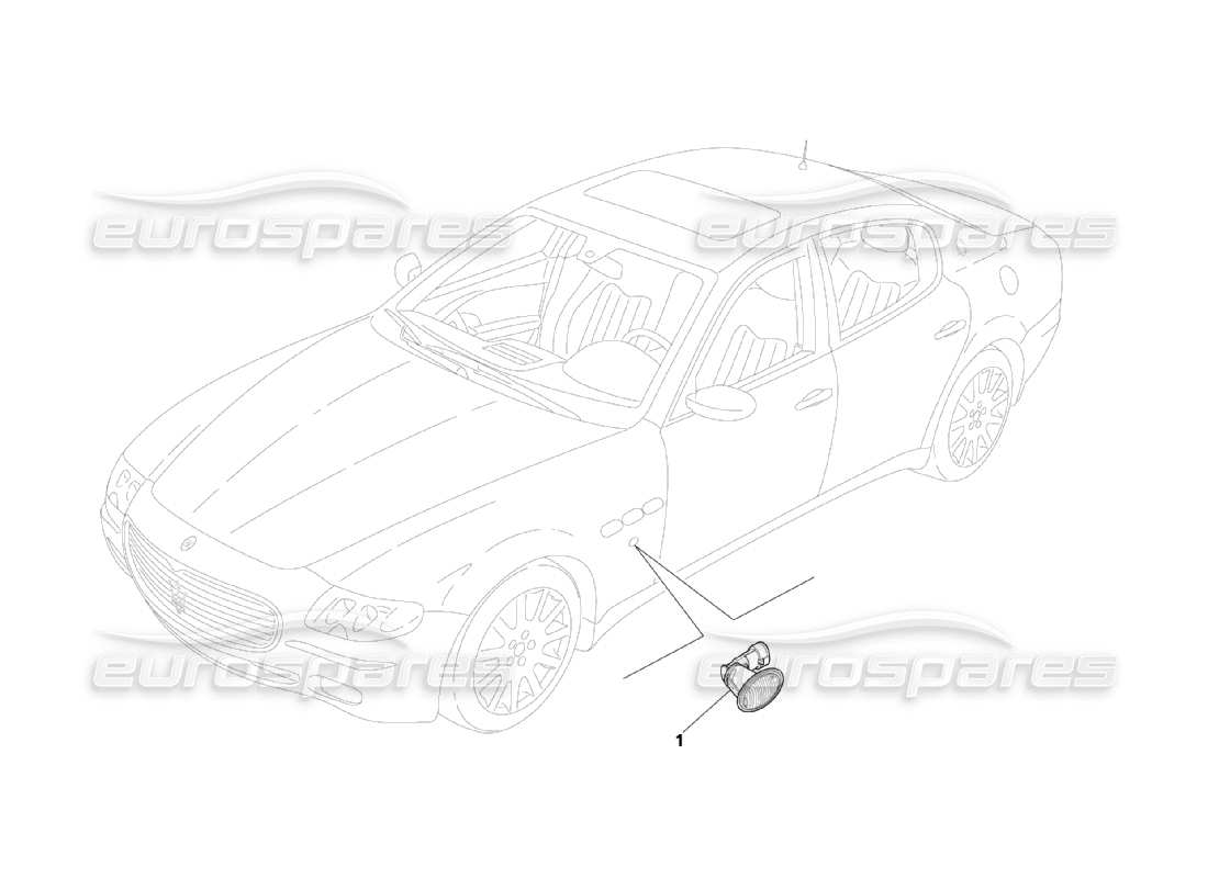 maserati qtp. (2003) 4.2 side lights parts diagram