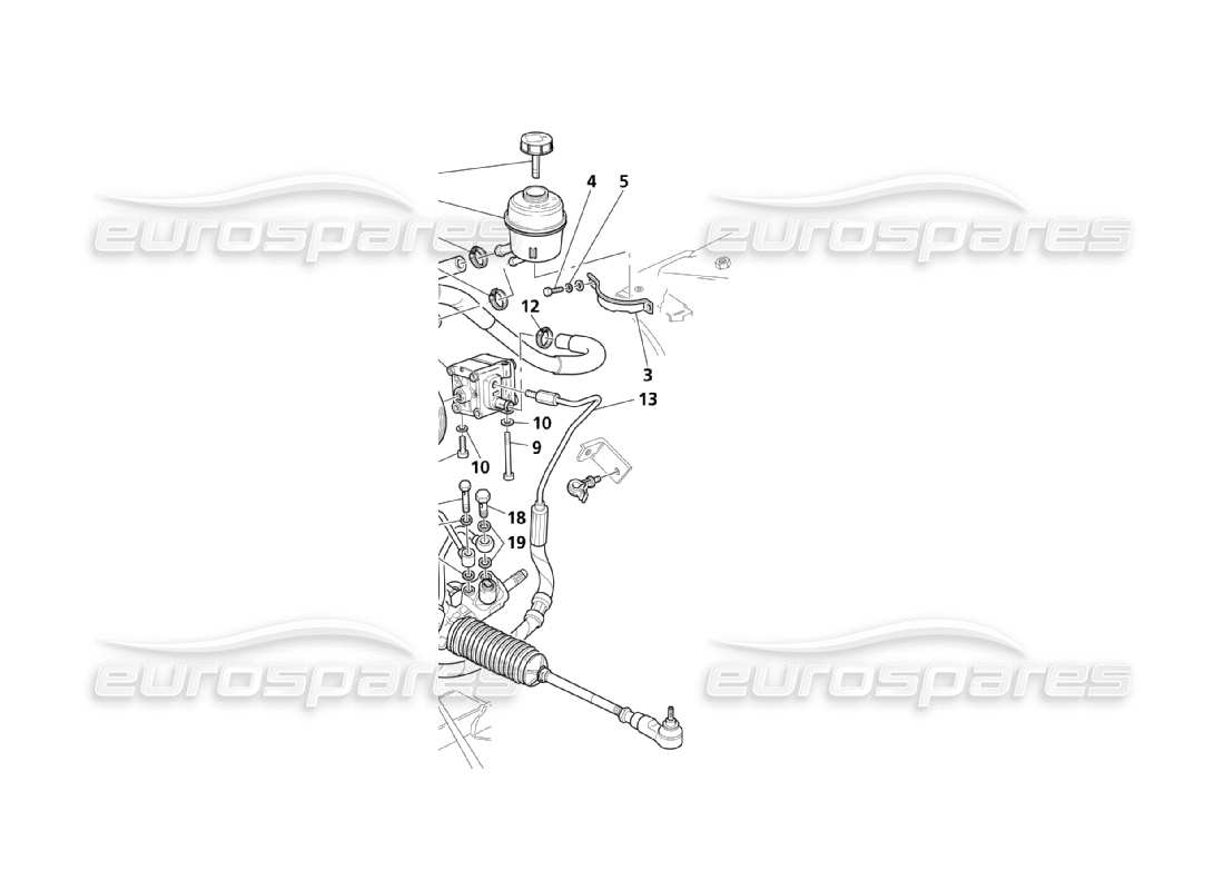 maserati qtp. (2003) 4.2 complete pedal support parts diagram