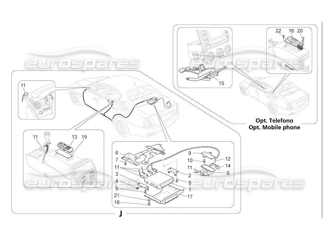 maserati qtp. (2007) 4.2 auto it system parts diagram