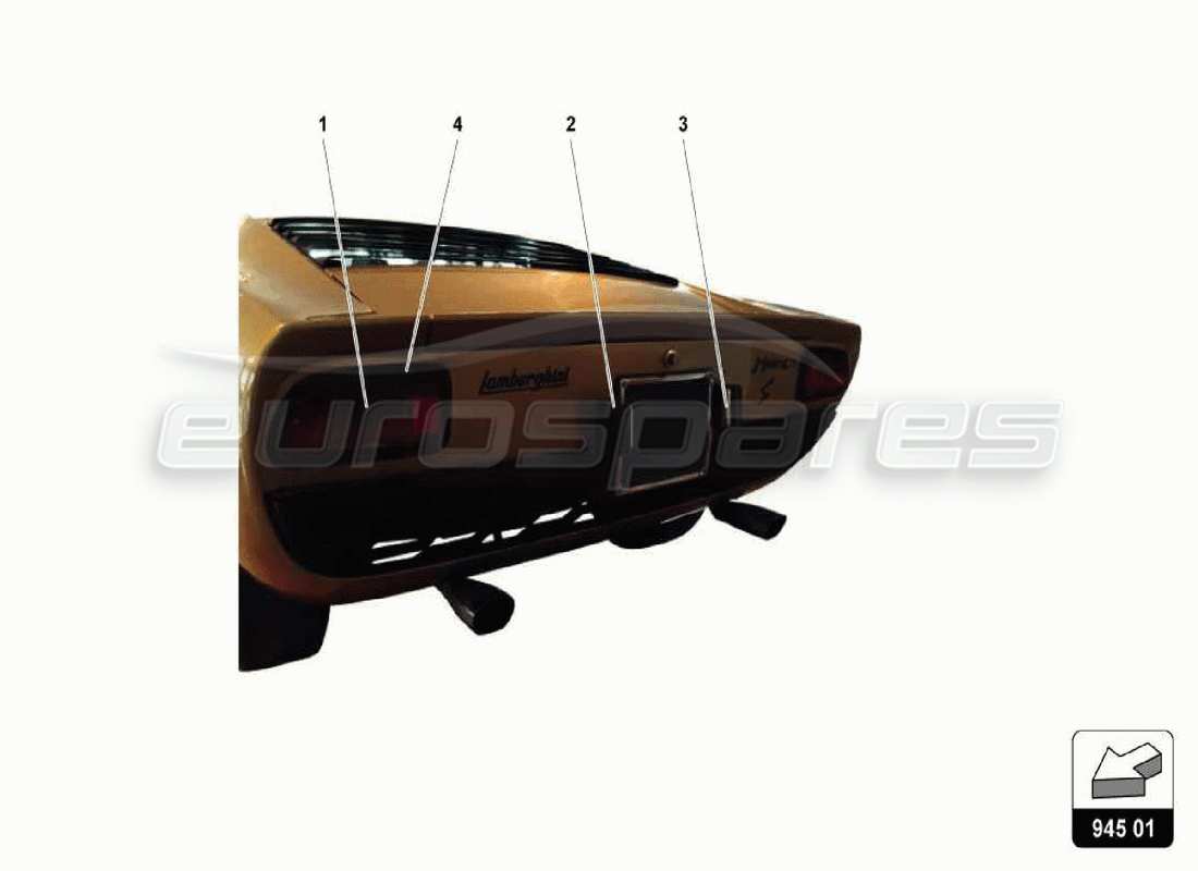 LAMBORGHINI MIURA P400S LIGHTS PART DIAGRAM lamborghini miura p400s lights part diagram