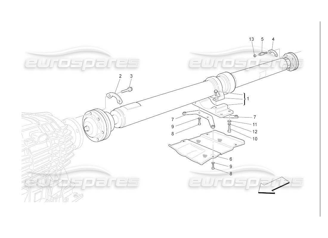 maserati qtp. (2007) 4.2 auto transmission pipe parts diagram