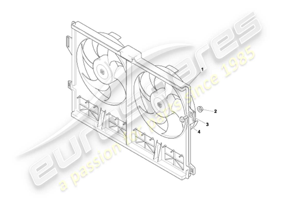 a part diagram from the aston martin vanquish (2002) parts catalogue
