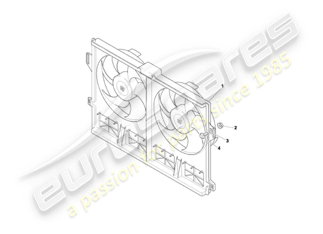 a part diagram from the aston martin vanquish (2004) parts catalogue