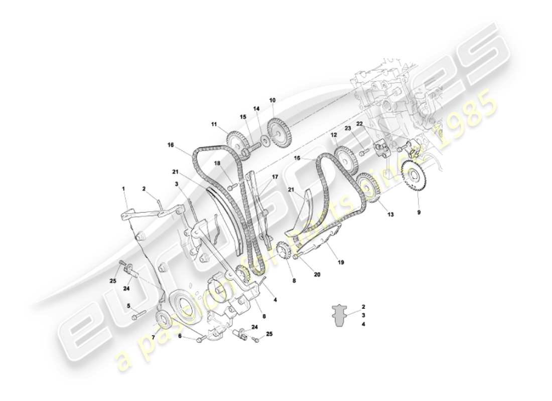 a part diagram from the aston martin vanquish (2005) parts catalogue