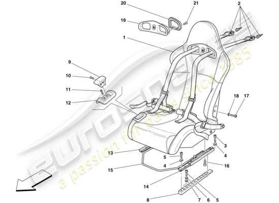 a part diagram from the maserati mc12 parts catalogue