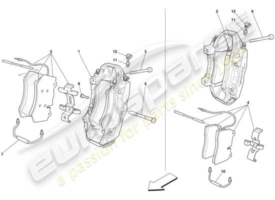 a part diagram from the maserati mc12 parts catalogue