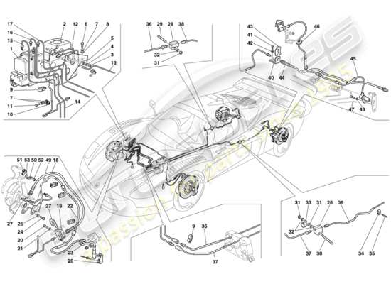 a part diagram from the maserati mc12 parts catalogue