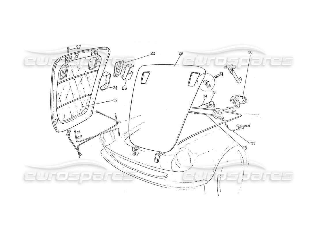 a part diagram from the ferrari 275 (pininfarina coachwork) parts catalogue