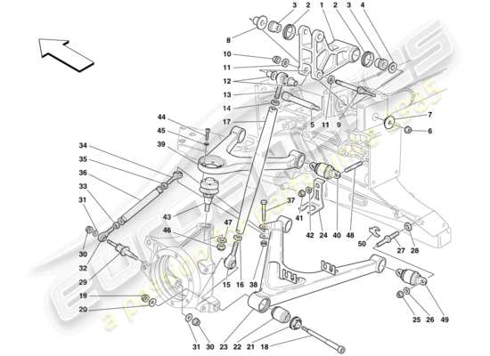 a part diagram from the maserati mc12 parts catalogue