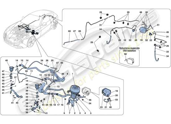 a part diagram from the ferrari ff parts catalogue