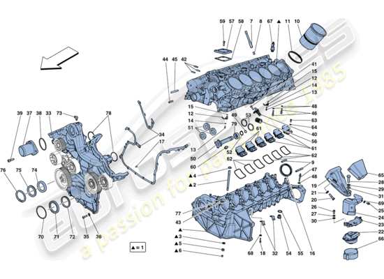 a part diagram from the ferrari ff parts catalogue
