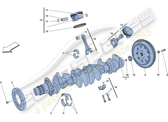 a part diagram from the ferrari ff parts catalogue