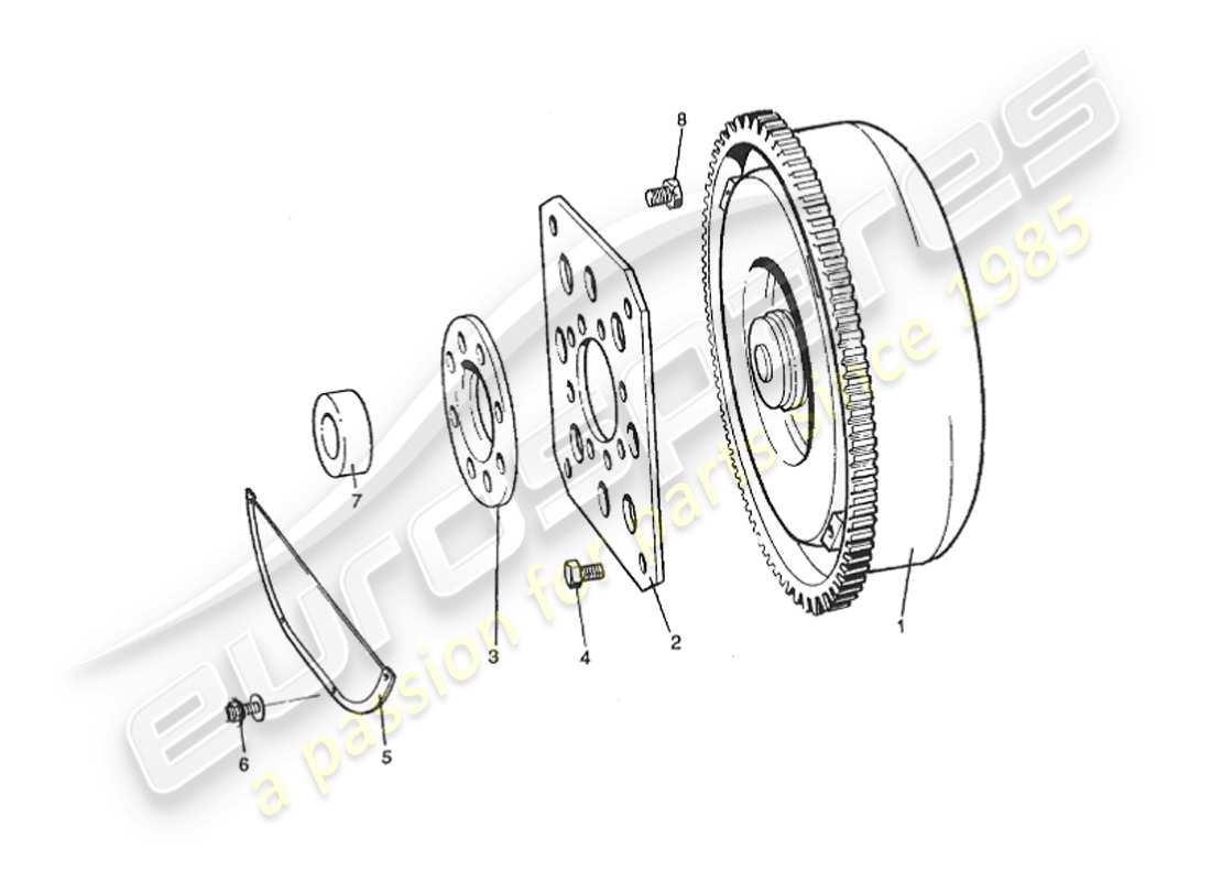 a part diagram from the aston martin v8 virage (1999) parts catalogue