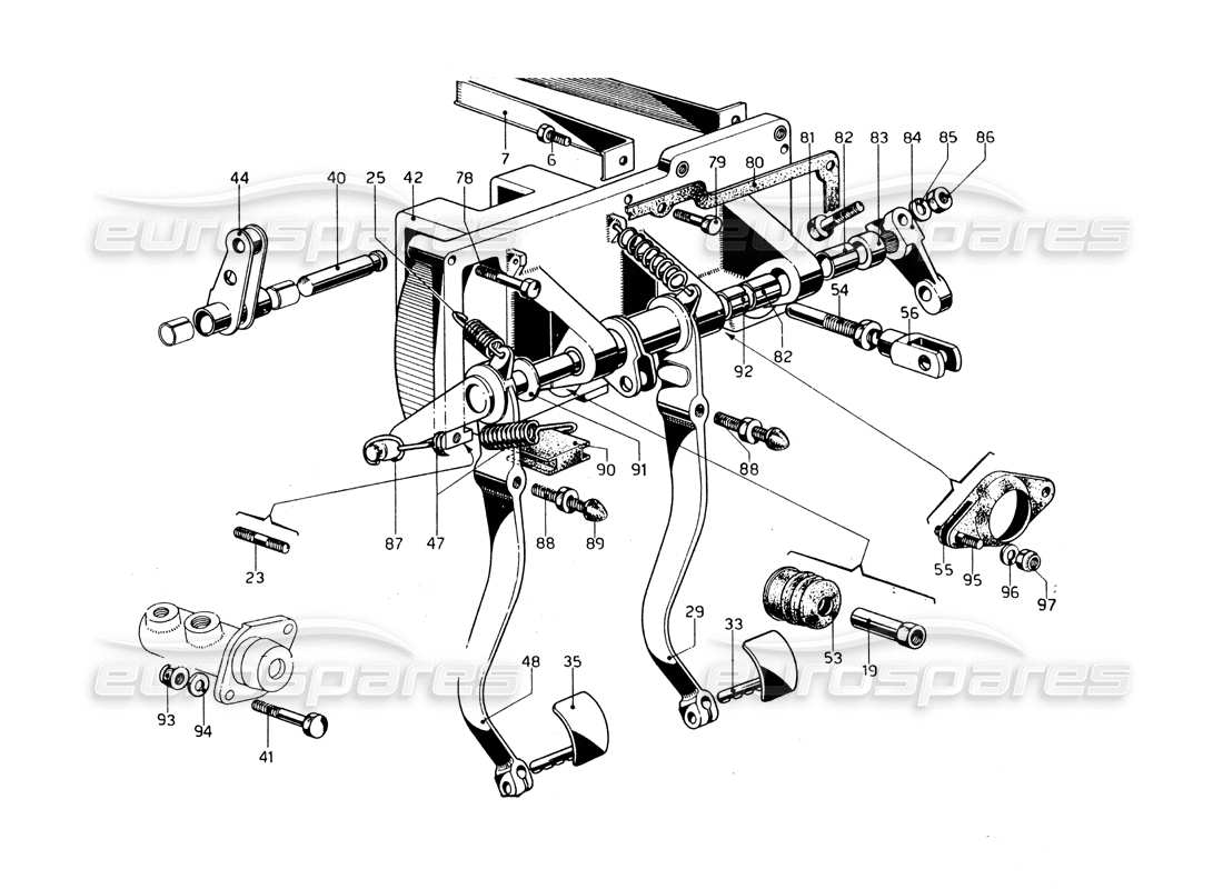 a part diagram from the ferrari 275 parts catalogue
