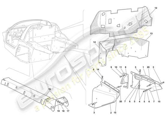 a part diagram from the maserati mc12 parts catalogue