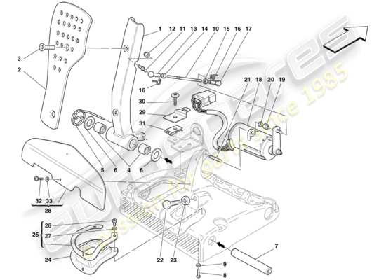 a part diagram from the maserati mc12 parts catalogue