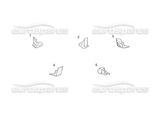 a part diagram from the ferrari 250 gt (coachwork) parts catalogue