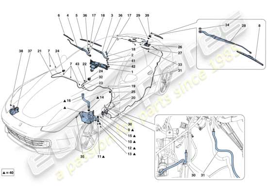 a part diagram from the ferrari gtc4 parts catalogue