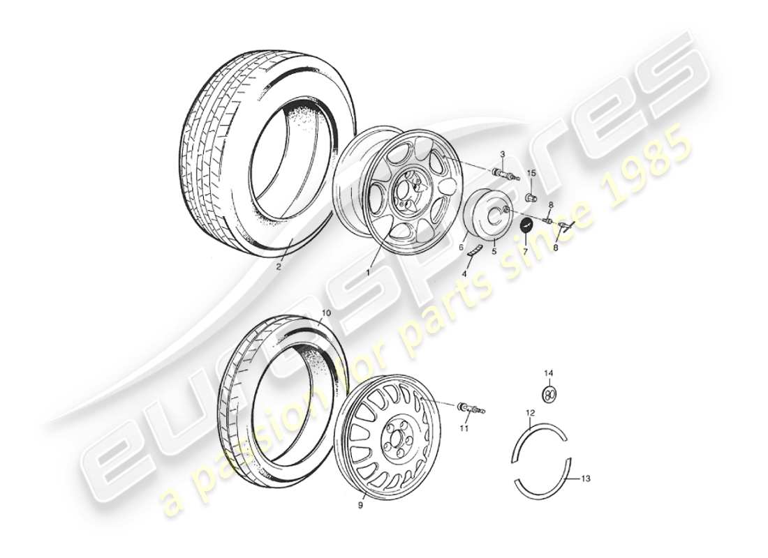 a part diagram from the aston martin v8 virage parts catalogue