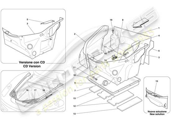 a part diagram from the ferrari 430 parts catalogue