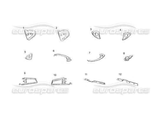 a part diagram from the ferrari 250 parts catalogue