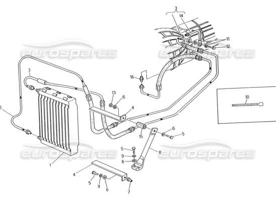 a part diagram from the maserati biturbo (1983-1995) parts catalogue