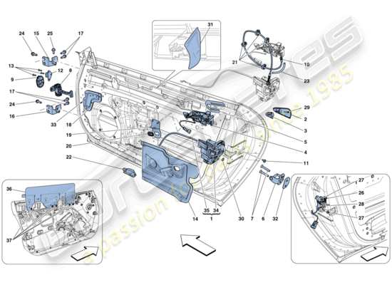 a part diagram from the ferrari f12 tdf (usa) parts catalogue