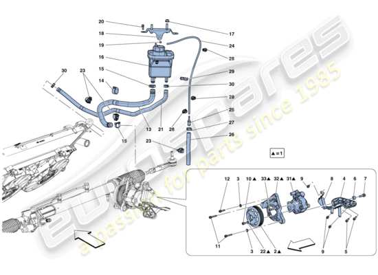 a part diagram from the ferrari gtc4 lusso t (europe) parts catalogue
