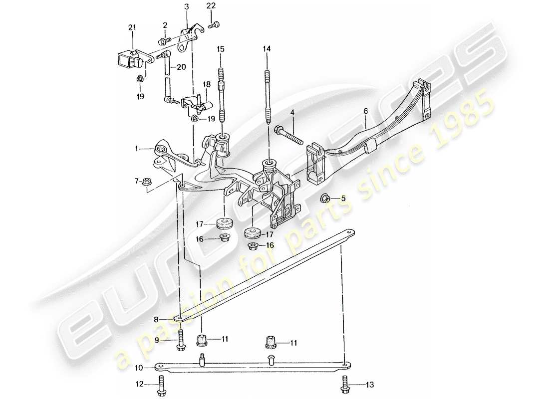 a part diagram from the porsche 996 parts catalogue