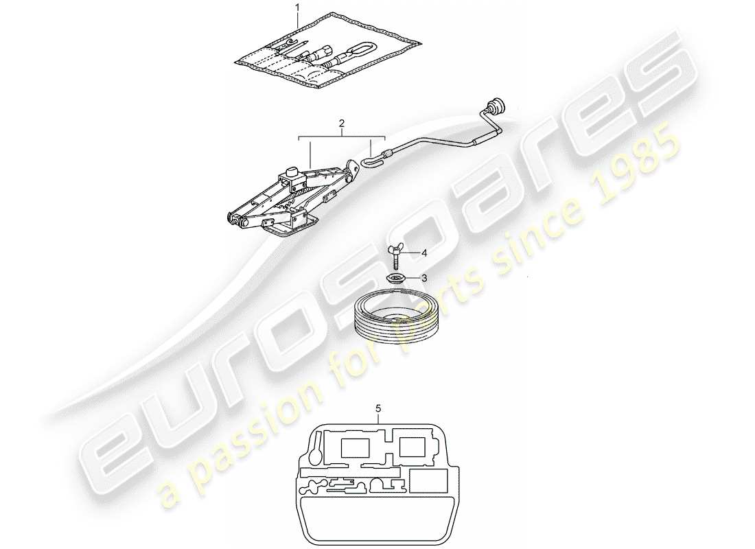 a part diagram from the porsche 2001 (996 turbo / gt2) parts catalogue