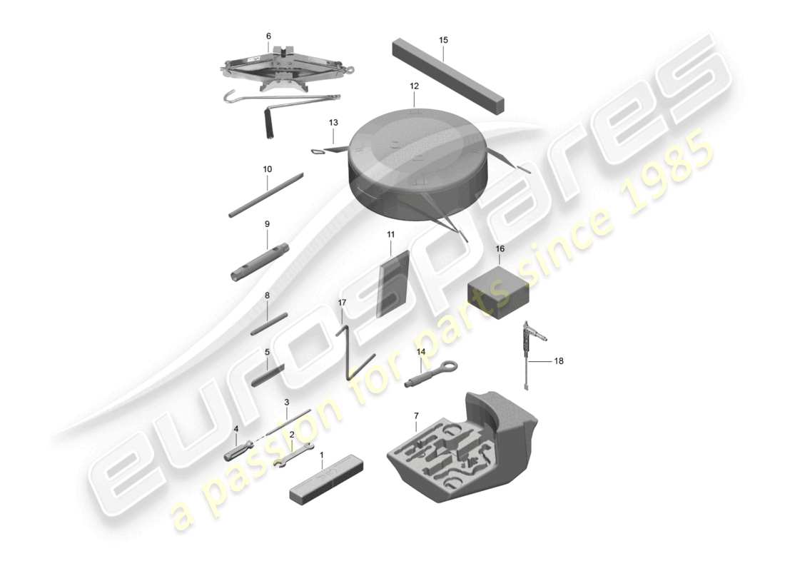 a part diagram from the porsche 2017 (991-2) parts catalogue