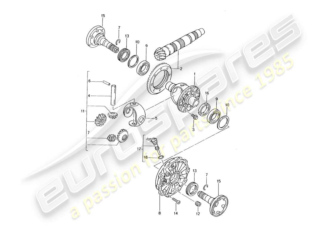 a part diagram from the porsche 1997 (986 boxster) parts catalogue