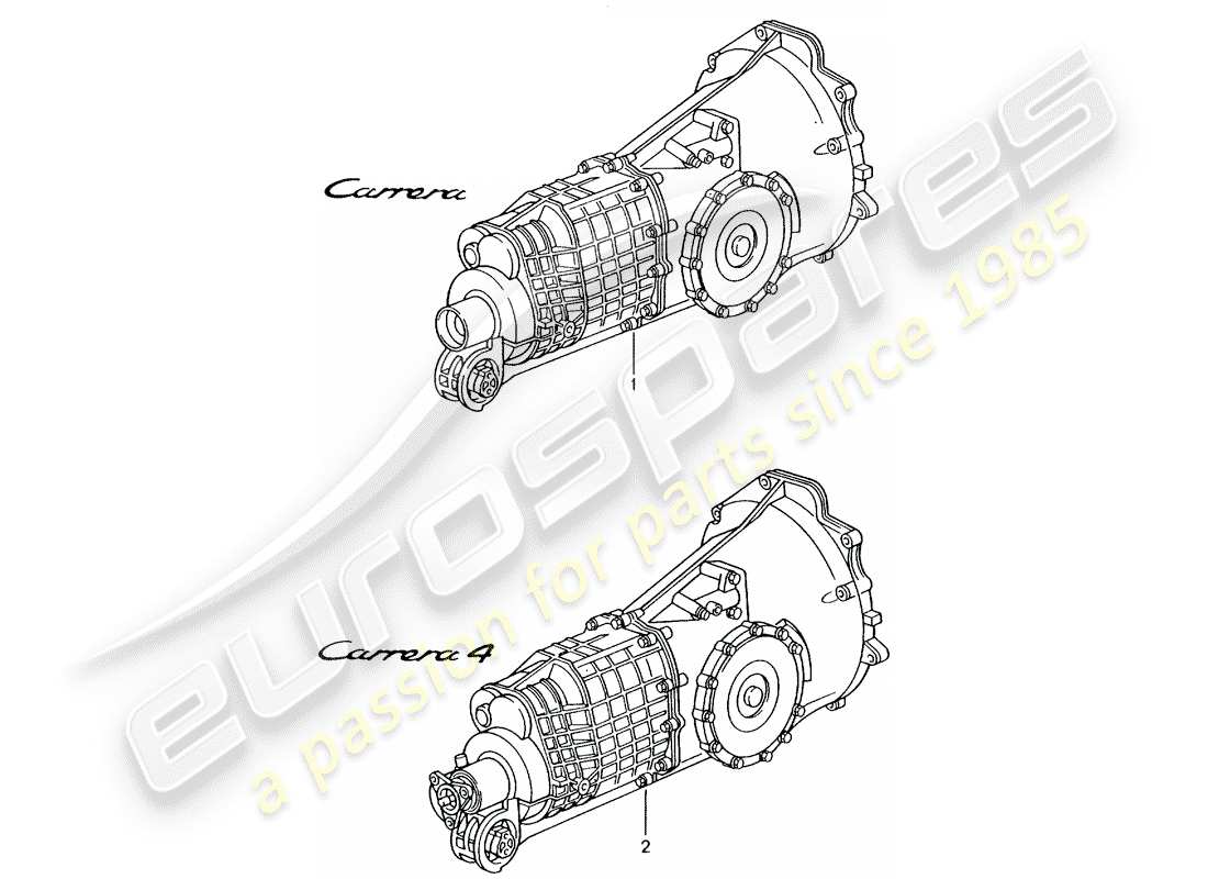 a part diagram from the porsche 2003 (996) parts catalogue