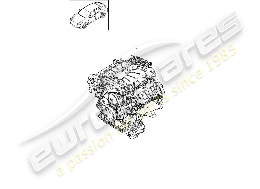 a part diagram from the porsche panamera parts catalogue