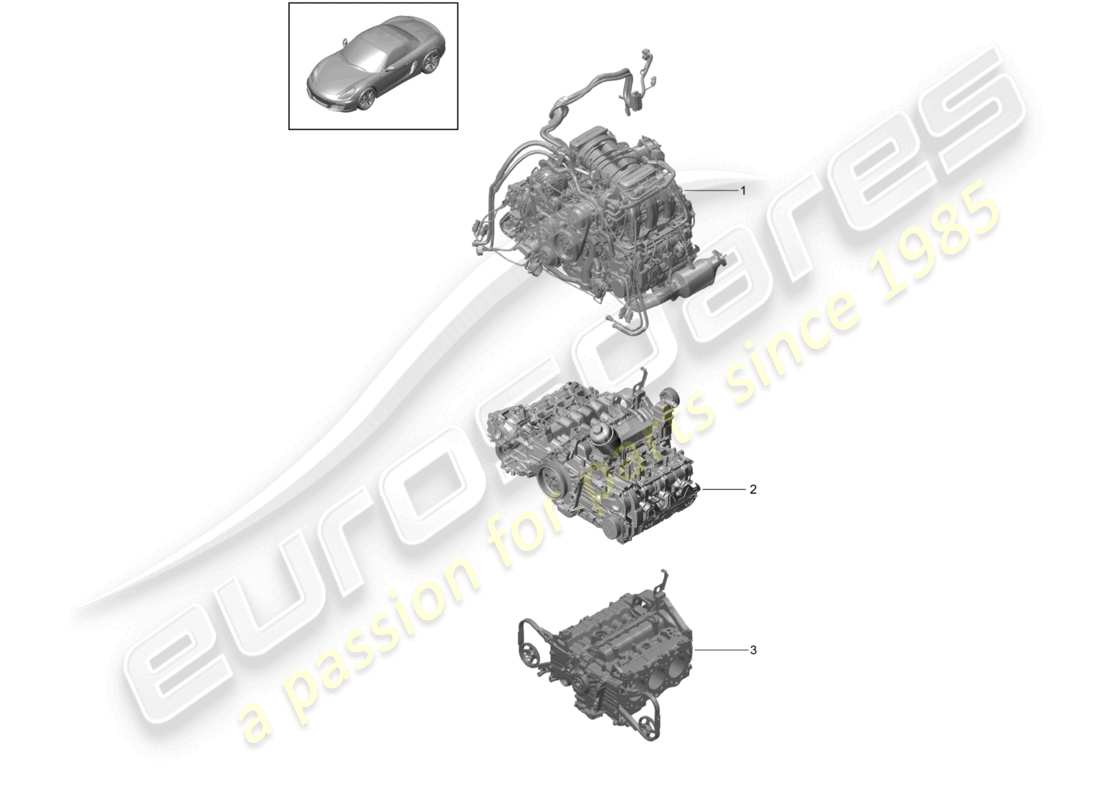 a part diagram from the porsche 2016 (981 boxster) parts catalogue