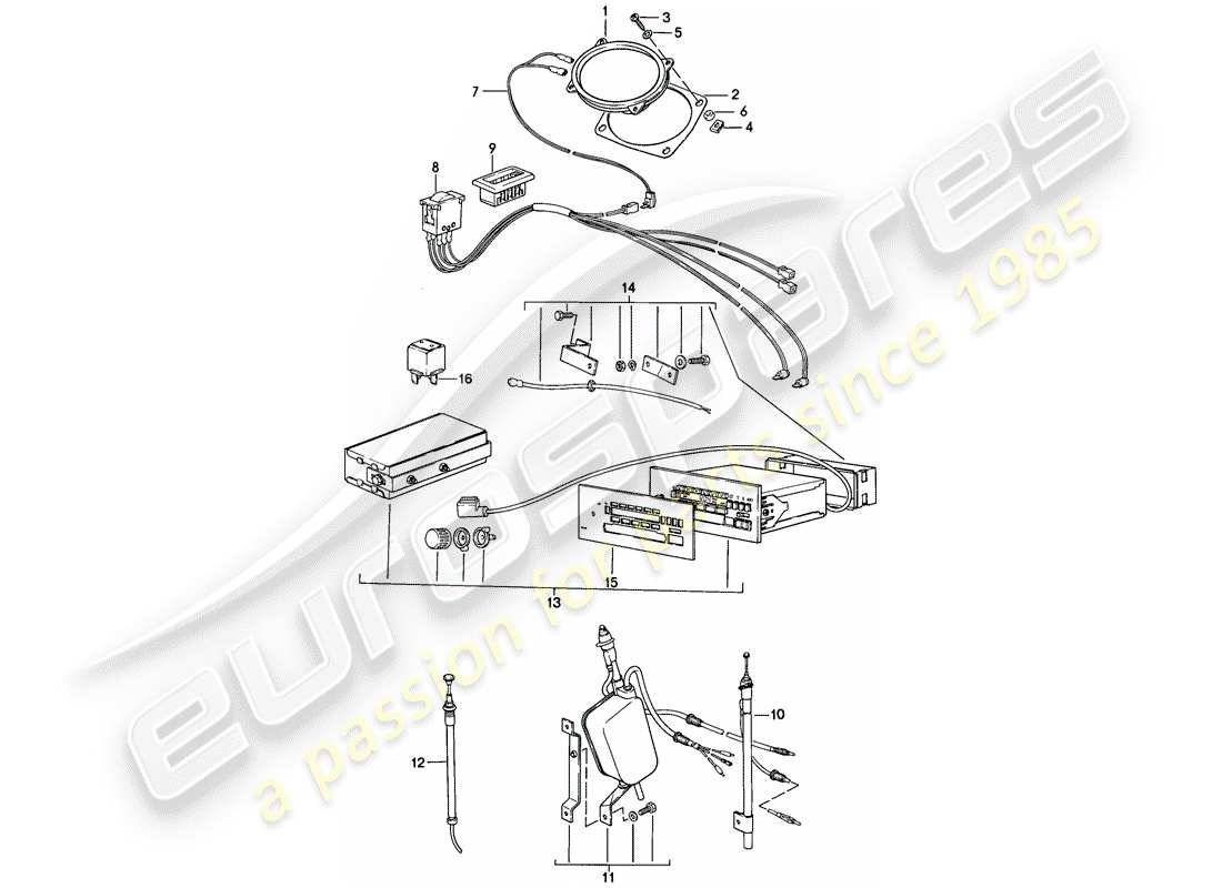 a part diagram from the porsche 1983 (944) parts catalogue