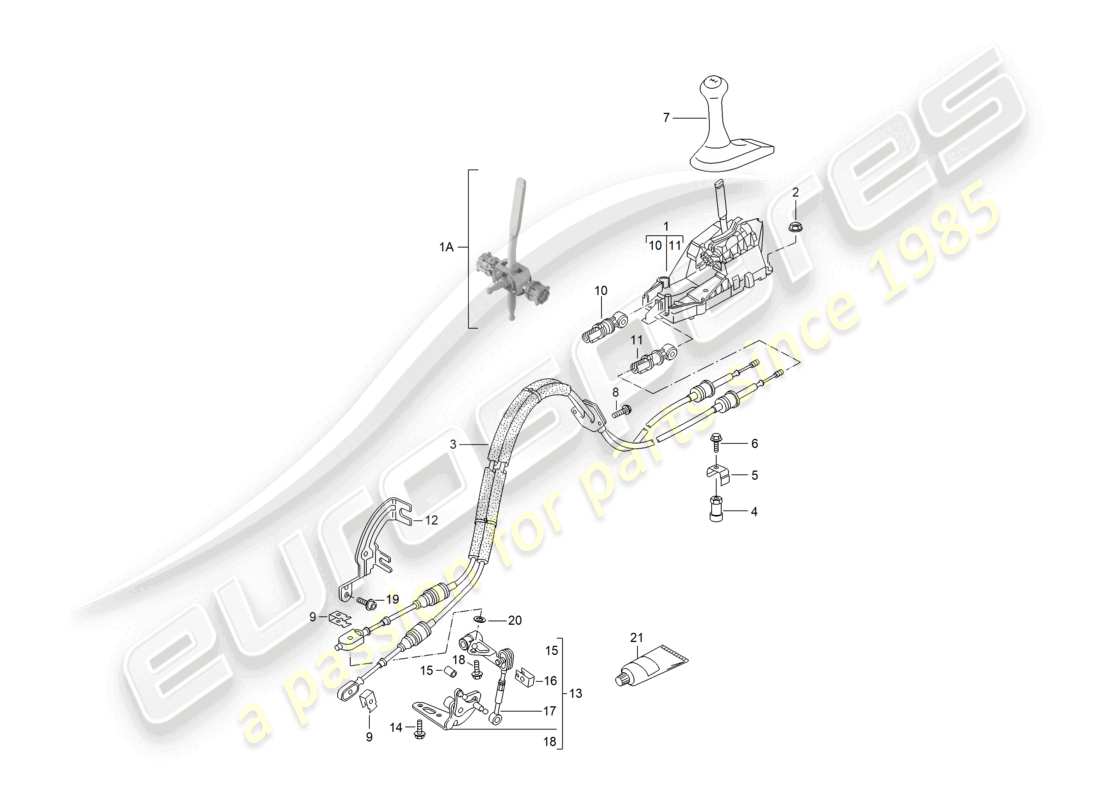a part diagram from the porsche boxster parts catalogue
