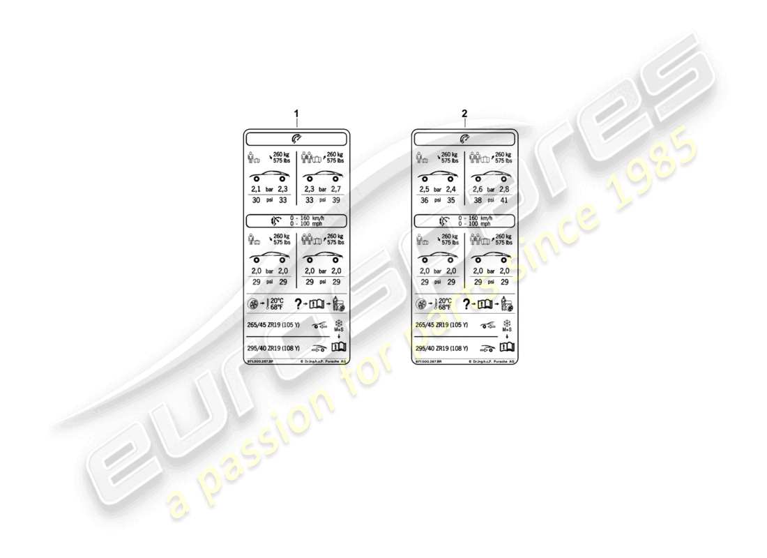 a part diagram from the porsche panamera parts catalogue