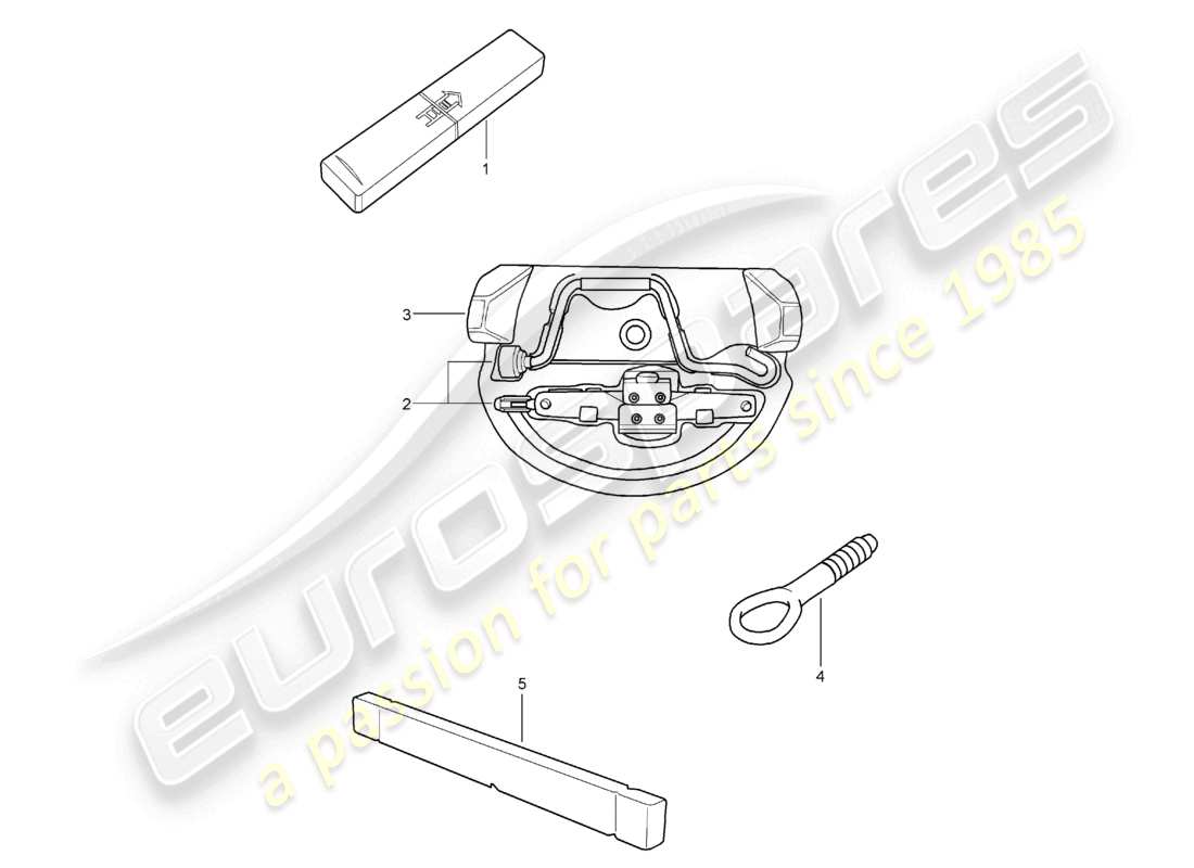 a part diagram from the porsche 2007 (987 boxster) parts catalogue