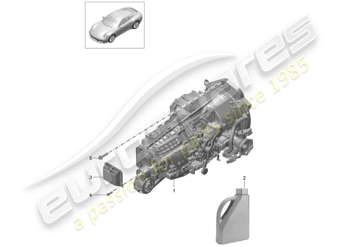 a part diagram from the porsche 991 parts catalogue