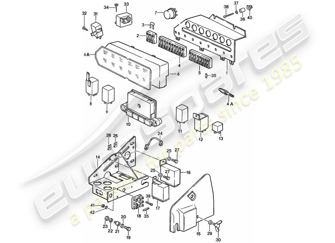 a part diagram from the porsche 911 parts catalogue