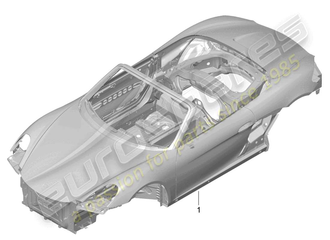a part diagram from the porsche boxster parts catalogue