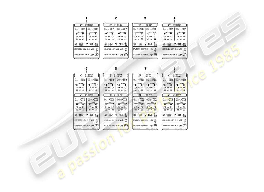 a part diagram from the porsche 2017 (panamera 971-1) parts catalogue