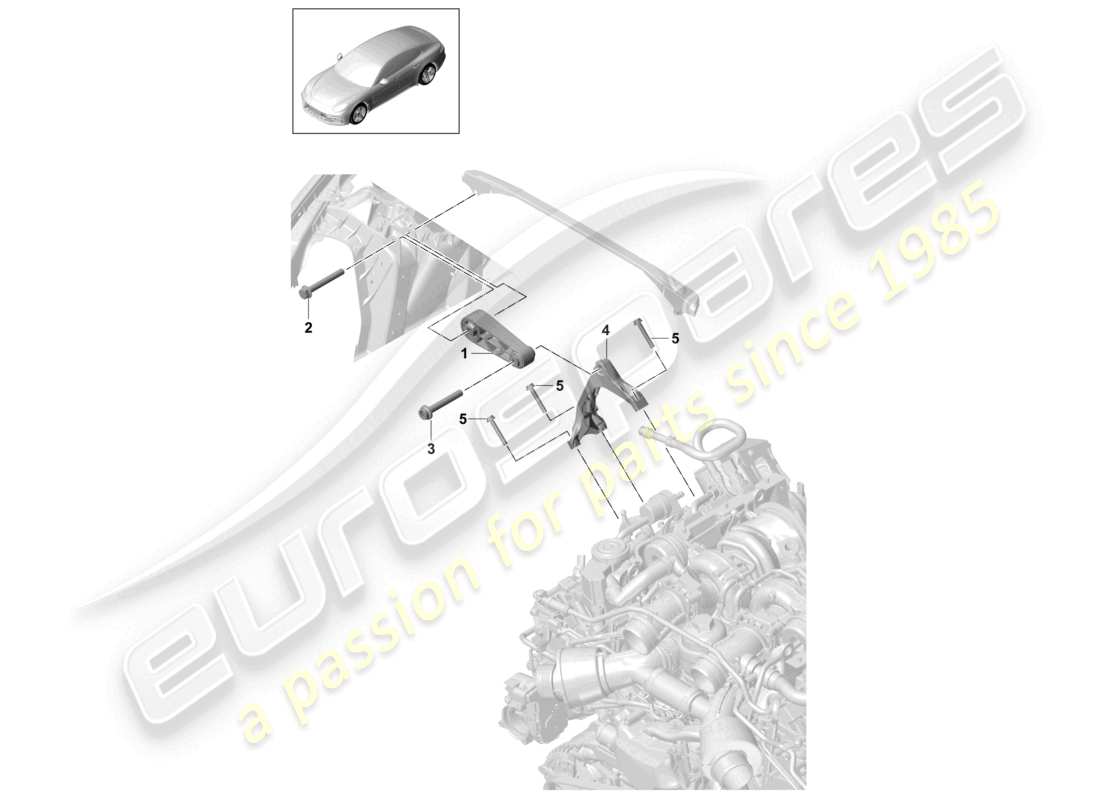 a part diagram from the porsche 2019 (panamera 971-1) parts catalogue