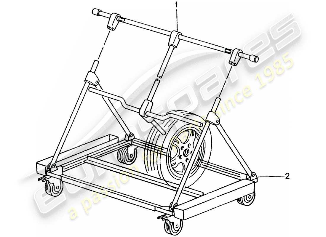 a part diagram from the porsche 2007 (tequipment) parts catalogue