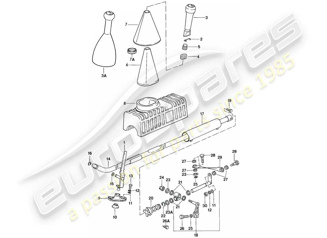 a part diagram from the porsche 1984 (944) parts catalogue