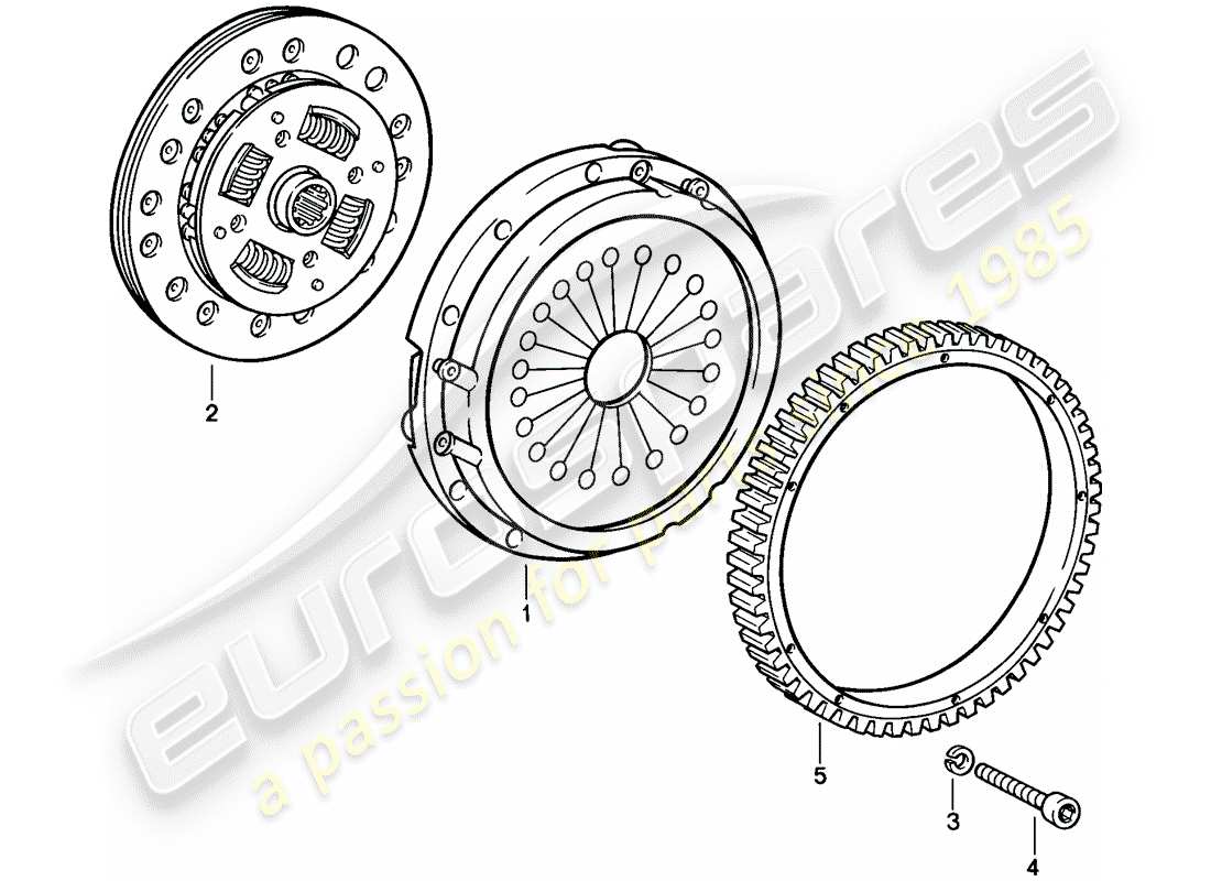 a part diagram from the porsche 1986 (911) parts catalogue