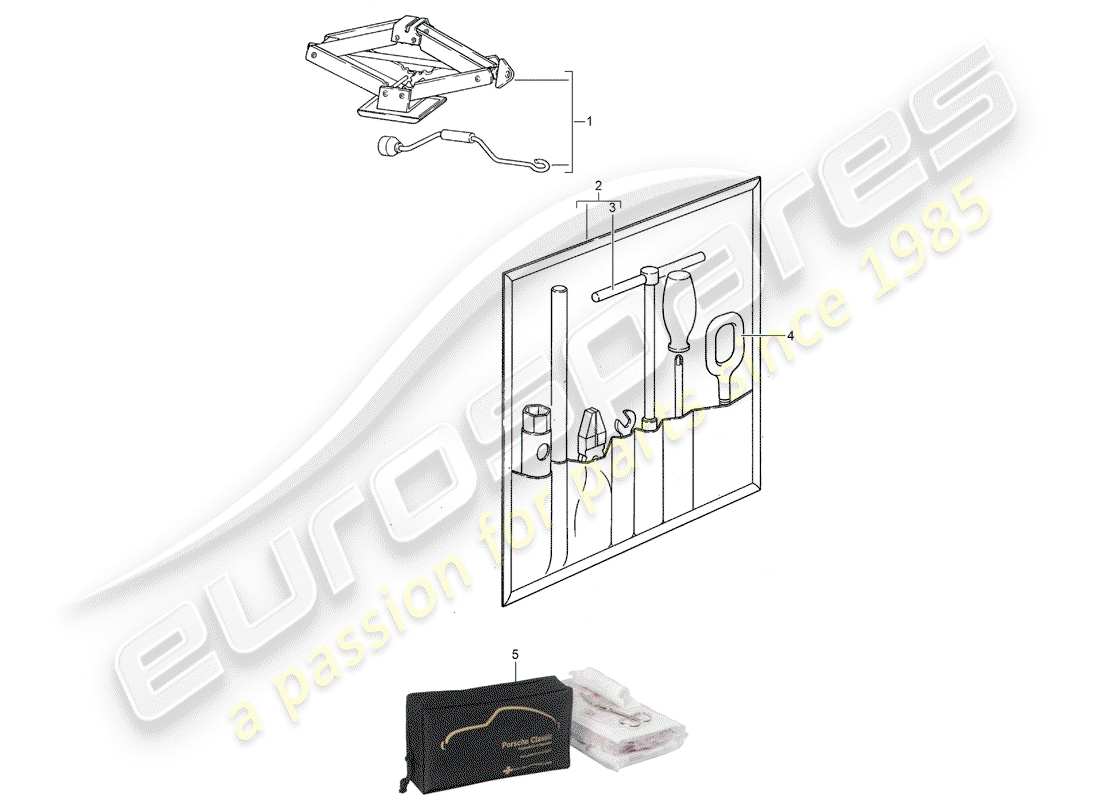 a part diagram from the porsche 924 parts catalogue