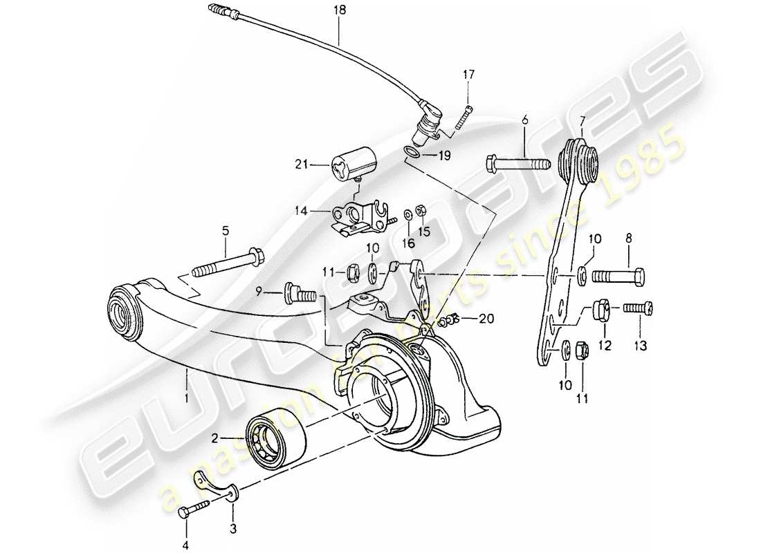 a part diagram from the porsche 964 parts catalogue