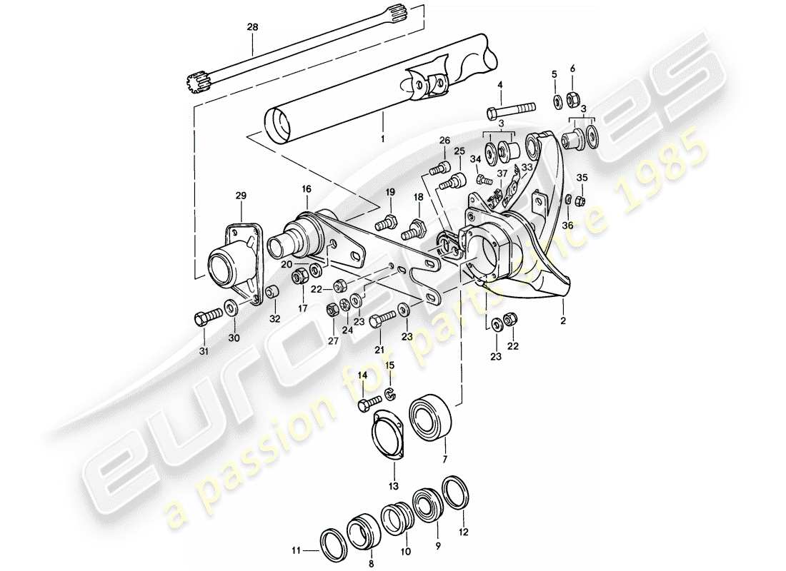 VIEW PARTS DIAGRAMS FROM THE PORSCHE 911 PARTS CATALOGUE a part diagram from the porsche 911 parts catalogue